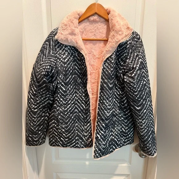 The North Face Girls Reversible Winter Jacket size XL - Picture 13 of 13